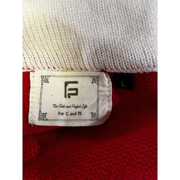 HOLIDAY TIME Red Christmas Sexy Santa Sweater Dress L For G & PL - Picture 4 of 4